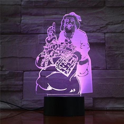 Lampe de nuit 3D LED Père Noël - Lampe de table intelligente d'ambiance (1/2)