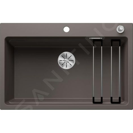 Blanco Etagon 8 - Évier en silgranit, 780x510 mm, avec commande de vidage et accessoires, InFino, gris 527263 (1/3)