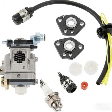 Kit carburateur et bougie pour débroussailleuse/coupe-bordures 40-5 (moteur 4 temps) – Pièces de rechange et accessoires universels (9 pièces, type B)