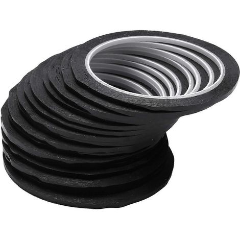 16 rouleaux de ruban adhésif graphique de 3 mm (1/8 pouce) de large, ruban pour tableau blanc, ruban quadrillé auto-adhésif, ruban de marquage quadrillé, ruban pour travaux manuels, longueur : 33 mètr (1/5)