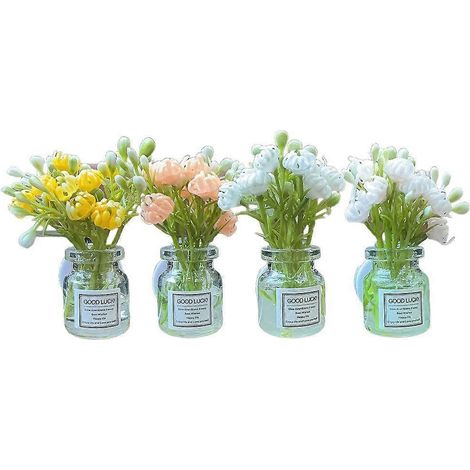 Lot de 4 désodorisants pour grille d'aération de voiture, diffuseurs de parfum d'aromathérapie, éliminateurs d'odeurs (1/5)