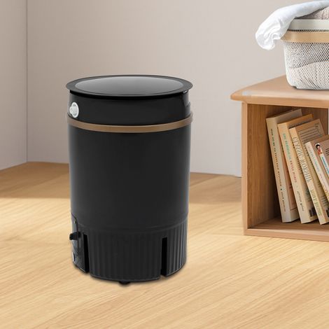 4.5L, lavadora mini portátil negra, lavadora con cesta de caída, lavadora multifunción, para lavar ropa ajustada, ropa de bebé, toallas, calcetines, toallas, camisetas, ropa interior, (1/5)