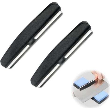 Set de 2 Guides d'Affûtage pour Couteaux - Support d'Angle Manuel en Plastique ABS Haute Densité, Conception Durable et Légère, pour Débutants (1/4)