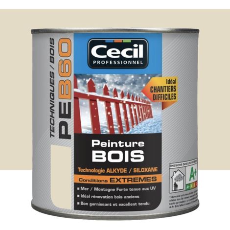Peinture Bois Cécil Professionnel PEB60 Ivoire 0,5 L (1/3)