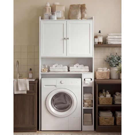 Meuble WC, Meuble pour Machine à Laver, 20 x 79,1 x 170 cm (1/5)