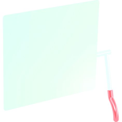 HEWI 802.01.100R 33 Kippspiegel, Hebel rechts,