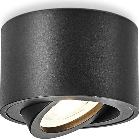 Black Ceiling Spotlights 30° Swivel (1/4)