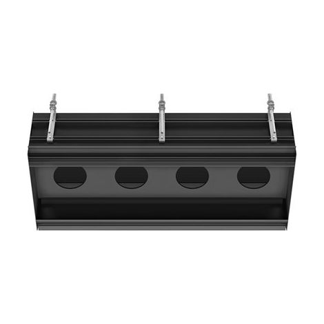 Sistema lineal de techo empotrado Gessi, cuerpo base L = 880 mm
