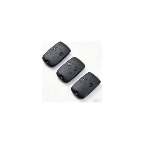 Lot de 3 Trois télécommandes 1841026 NS à 2 canaux (433,42 MHz) pour la commande de deux moteurs dans les systèmes d'automatisation de portails et de portes de garage. Batterie au lithium longue durée (1/4)