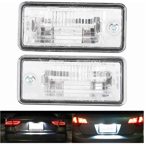 Paire de Feux de Plaque d'Immatriculation 8E0807430A 8E0807430B pour Audi A3 A4 A5 A6 C6 A8 D3 Q7 RS4 (1/5)