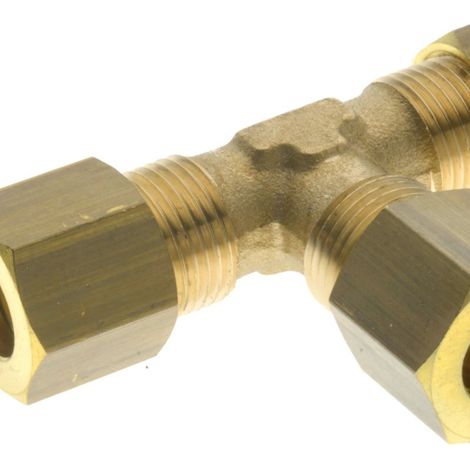Té égal RS PRO Femelle métrique M14  Femelle 14 mm en Laiton, T ( Prix pour Paquet de 10 )