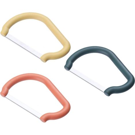 Mandoline Multifonction 3pcs en Acier Inoxydable pour Découpe Facile de Bananes, Concombres et Légumes Design Compact et Nettoyage Simple (1/5)