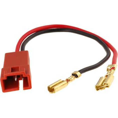 2 Cables adaptateurs haut-parleur compatible avec Fiat Ducato Multipla Punto 2 Scudo Citroen 99 - Peugeot 307