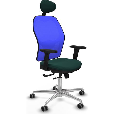 Chaise de bureau piqueras y crespo Jorquera vert bouteille mousse injectée (1/2)