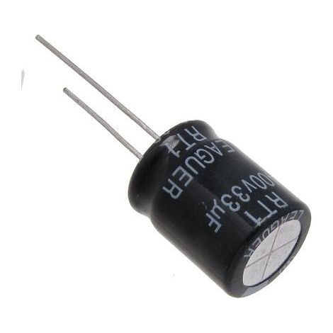 Condensateur 33 µF/400 V 16 x 21 LEAGUER (1 pièce)