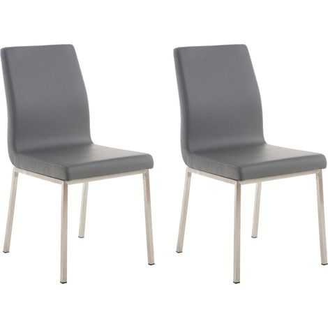 Set de 2 sillas de comedor Colmar Gris