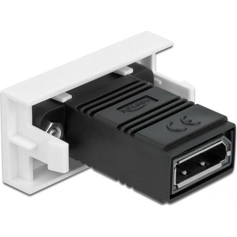 Câble vidéo et adaptateur DisplayPort noir, toutes pièces incluses, fixation standard, dimensions conformes, matière durable, couleur noire, quantité 1 unité (1/5)