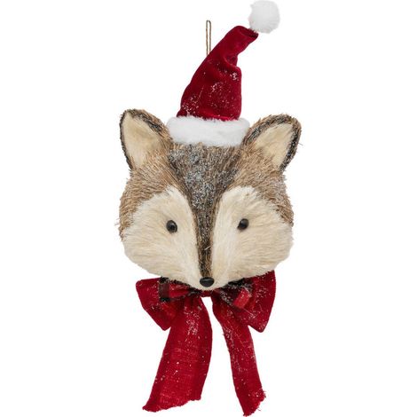 Polyfoam Fuchs mit Mütze Weihnachtsmann H40cm - Feeric lights & christmas