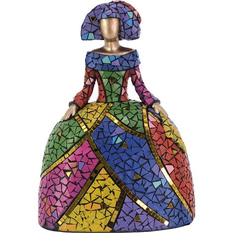 Signes GrimaltMenina Vari  Figura Persona Blu - 24x18x13 cm per decorazione interna ed esterna