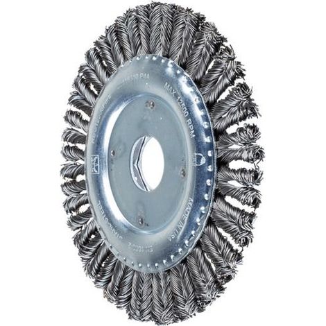 Brosse ronde RBG 12506 D.125mm Épaisseur de fil 0,5mm STA 6mm PFERD (1/4)