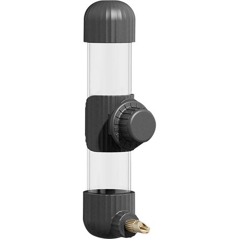Abbeveratoio automatico per uccelli, abbeveratoio sospeso con ago a percussione, bottiglia d'acqua in plastica da 220 ml, adatto per gabbie e voliere, accessori per uccelli da compagnia - nero.