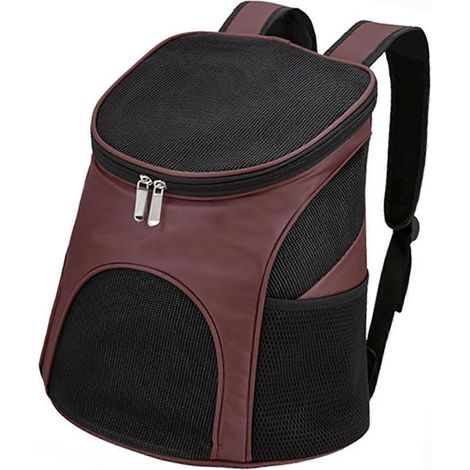 Sac à dos respirant pour animaux de compagnie, pliable et antichoc, avec poignée de transport pour chats, taille L (34x). (1/2)