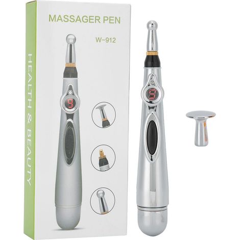 Stylo d'acupuncture électrique pour soulager la douleur, stimulation des points d'acupuncture, thérapie des méridiens, stylo de massage-AquaForge