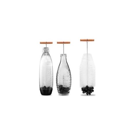 Goupillon Bouteille 35cm, Brosse Dense pour Biberon, Gourde en Verre et Bouteilles Étroites, Nettoyage Profond sans Rayures ni Résidus, Séchage Rapide & Poignée Ergonomique Certifié(1pcs) (1/5)