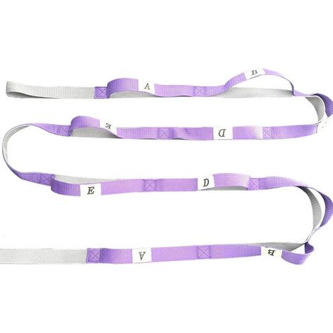 Sangle De Stretching - Non Élastique - Pour Rééducation Physiothérapie Pilates Yoga Danse - 250 cm × 2,5 cm - 1 Pièce (1/5)