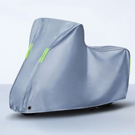 Housse de moto imperméable 210D – XXL 245 x 105 x 125 cm – Protection anti-UV et anti-poussière – Design réfléchissant pour sécurité (1/5)