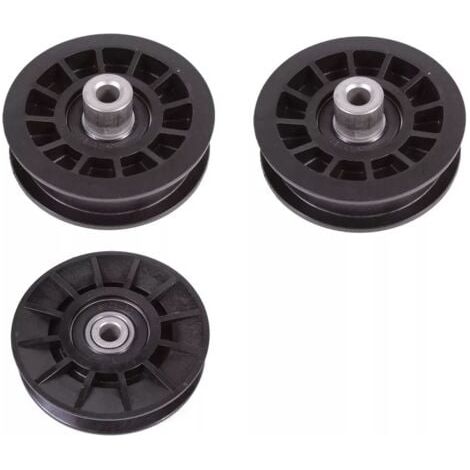 Jeu de 3 pièces pour Husqvarna, 2 poulies de renvoi en V 532194326 et 1 jeu de poulies lisses 532194327 (1/4)