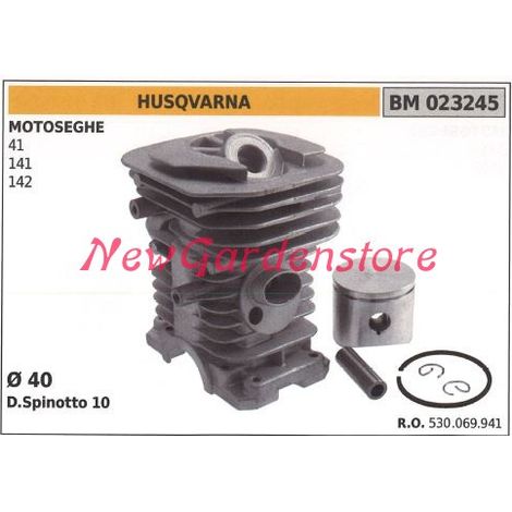 Cilindro pistone segmenti HUSQVARNA motore motosega 41 141 142 023245