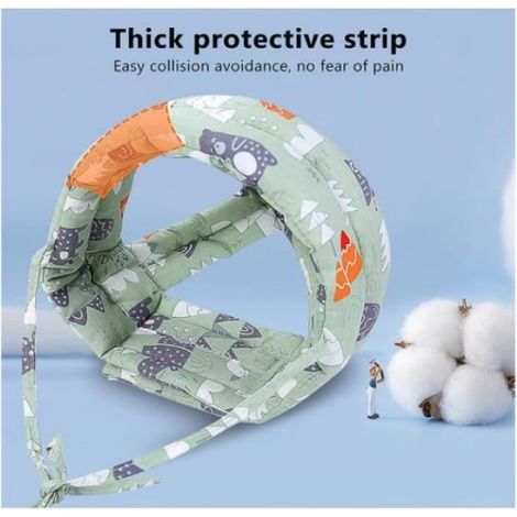 Casque Bébé Anti Choc - 2 Pcs - Réglable - Protection Complète - Blanc (1/4)