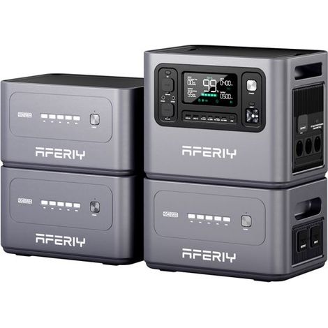 Tragbare Stromstation - AFERIY - P280 - 2800W - 8192Wh (3 Batterien) - LiFePO4