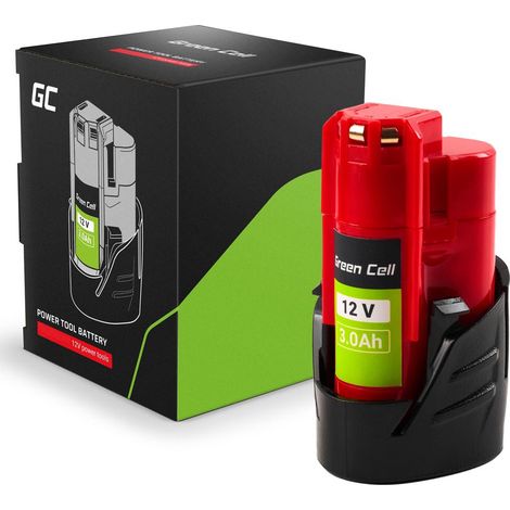 Náhradná batéria Green Cell 12V 3Ah pre Milwaukee M12 M12 B3