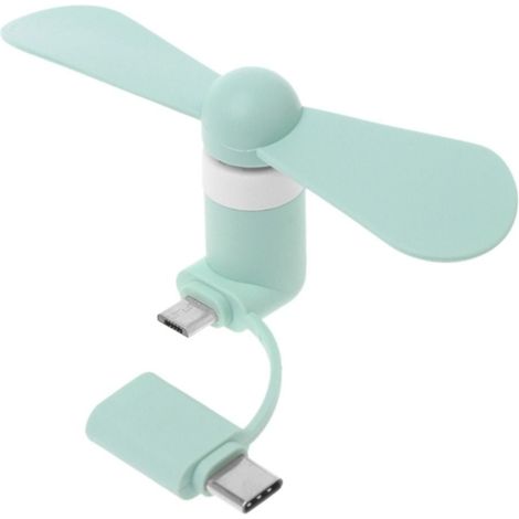 Mini ventilateur portable pour téléphone portable, radiateur 2 en 1, USB Type-C, Micro USB-AquaForge (1/5)