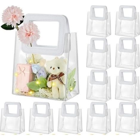 Sacs cadeaux - ZGEER - 18x10x20cm - 12pcs - Transparent - PVC (1/4)