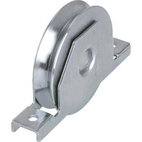 RUOTA CANCELLO A SALDARE GOLA V 427 COMBI - ZINCATA SUPPORTO INTERNO + CUSCINETTO MM 100 - 1 pezzo (1/3)
