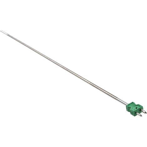 Thermocouple type K Ø 6mm, L 500mm, +1200°C max à Fiche mâle standard ( Prix pour 1 ) (1/3)