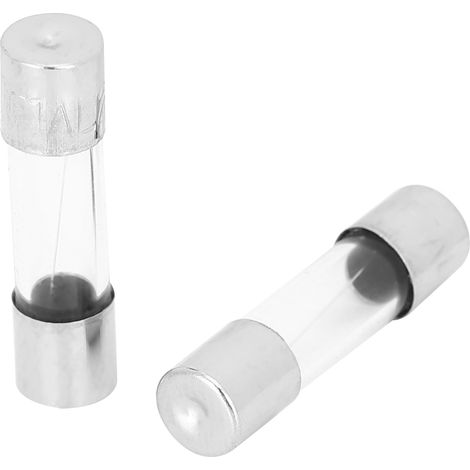 Packung mit 100 flinken Glassicherungen, 250 V, 5 x 20 mm, 6 A (1/5)