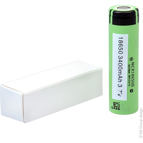 Panasonic - Accus Lithium-Ion PANASONIC NCR18650B 3.6V 3.25Ah FT