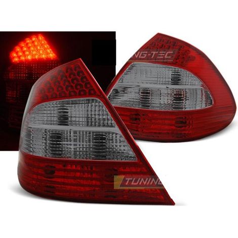 Paire de feux arriere Mercedes Classe E W211 02-06 LED rouge fume (1/2)