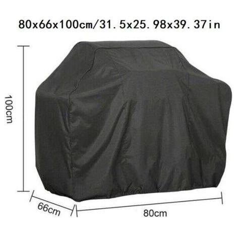 Schutzhülle für Gartenmöbel 80x66x100cm Grillabdeckung Schwarz Outdoor Grill Abdeckung Wasserdichte Grill Abdeckplane --TRIMEC (1/5)