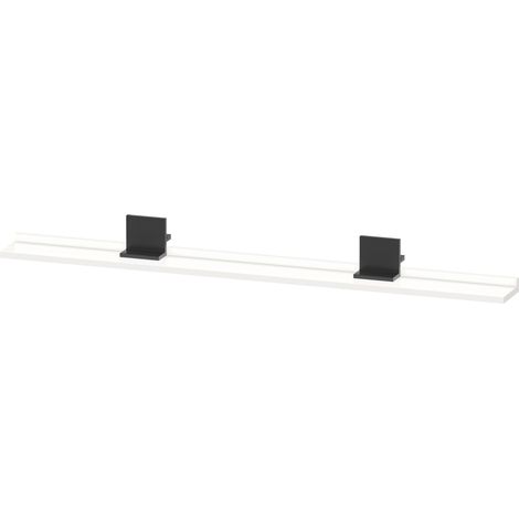 Tablette Duravit Sivida, support noir diamant mat, 1280x115x35mm,