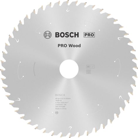 Bosch PRO Wood cordless Kreissägeblatt, 216 x 1,7 x 30 mm, T48