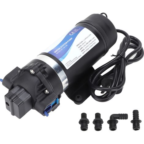 Pompe à eau à membrane haute pression 220V CA CC Moteur cuivre Arrêt Démarrage automatique Fiche AU (1/5)