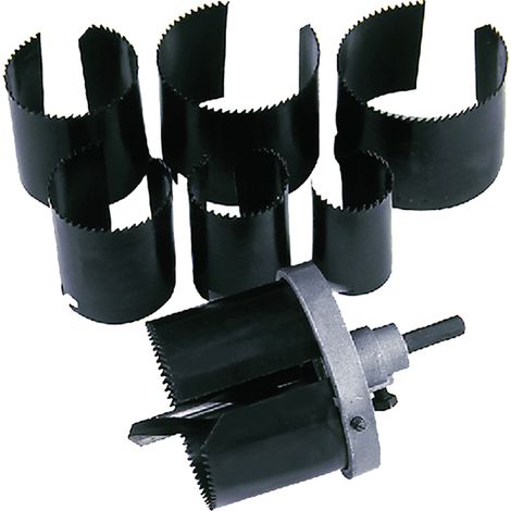 SEGHE A TAZZA set 7 pz - mm 2663- 6 confezione  - TOPTOOLS