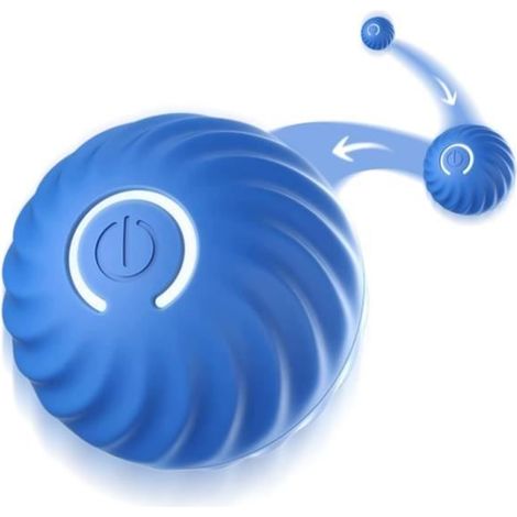 Balle interactive pour chiens en silicone durable - Balle automatique roulante (1/4)