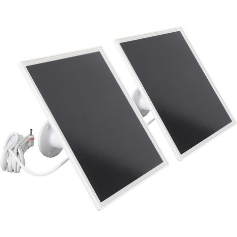 Lot de 2 panneaux solaires pour caméra de sécurité, 6 W, monocristallins en silicium, étanches IP66, avec câble de 3 m pour batterie Spotlight Cam Plus Pro (1/5)