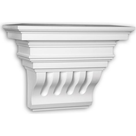 Konsole 483301 Profhome Außenstuck Zierelement Fassadenelement Korinthischer Stil weiß